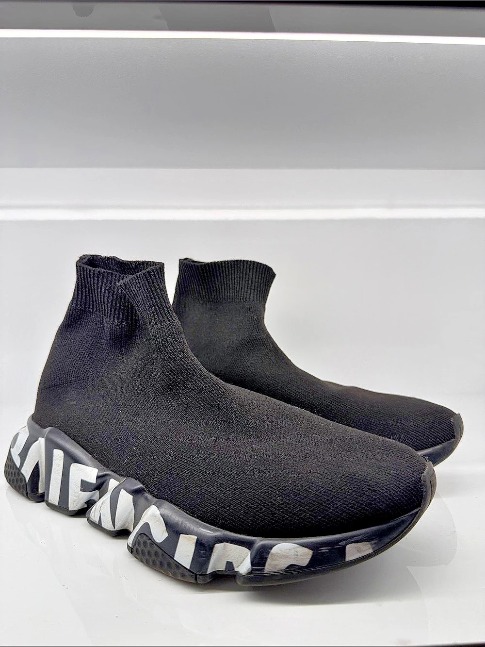 Balenciaga Speed 2.0 Graffiti Sneaker Black